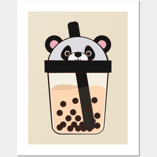 Panda Milk Tea Posters and Art